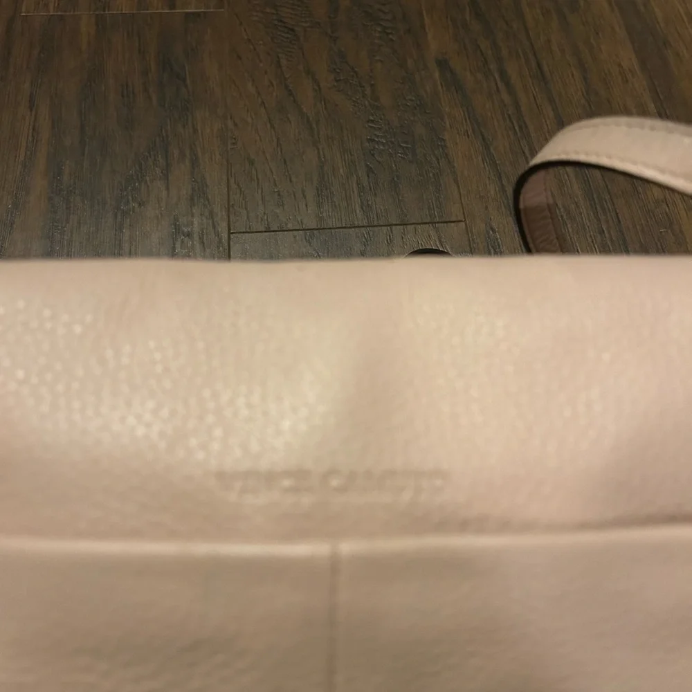 Vince Camuto Chic Plum Flap Snap Leather Crossbody Bag in Cameo Rose - Picture 9 of 12